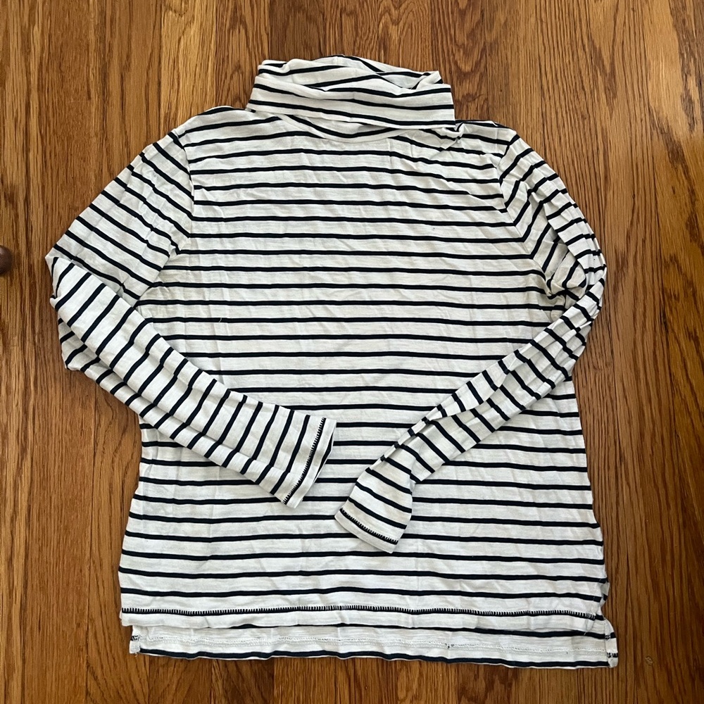 Madewell striped turtle neck t-shirt